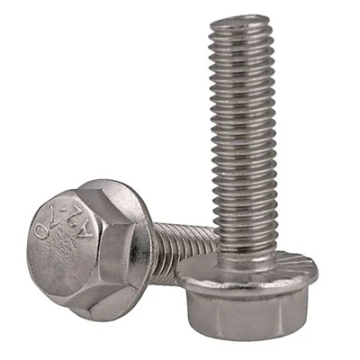 Stainless hlau Flanged Hex Bolts